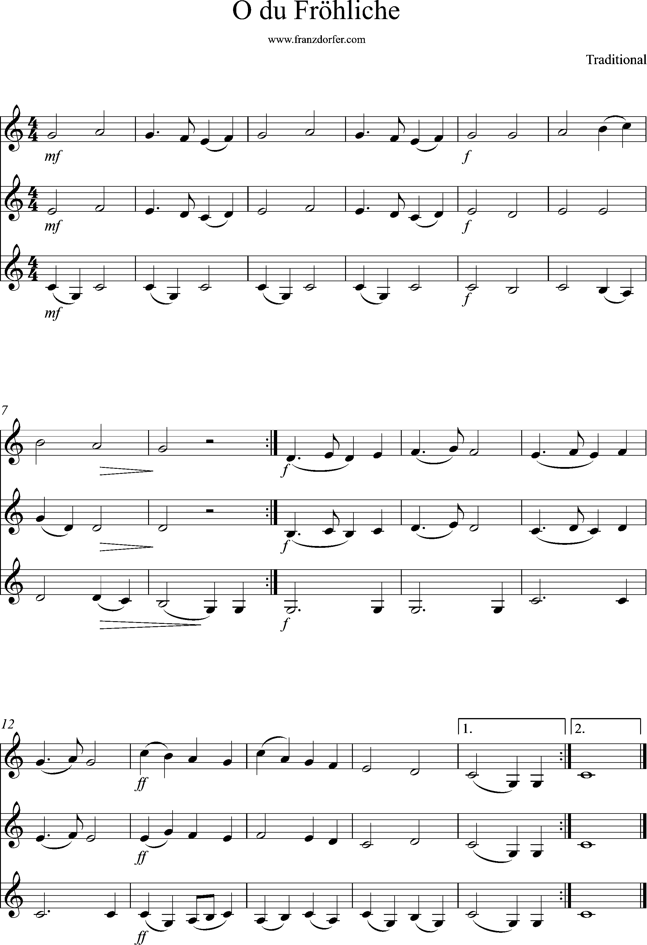 klarinetten trio, C-Dur